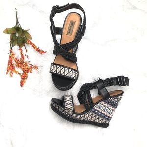 Not Rated Wedge Sandals -8.5